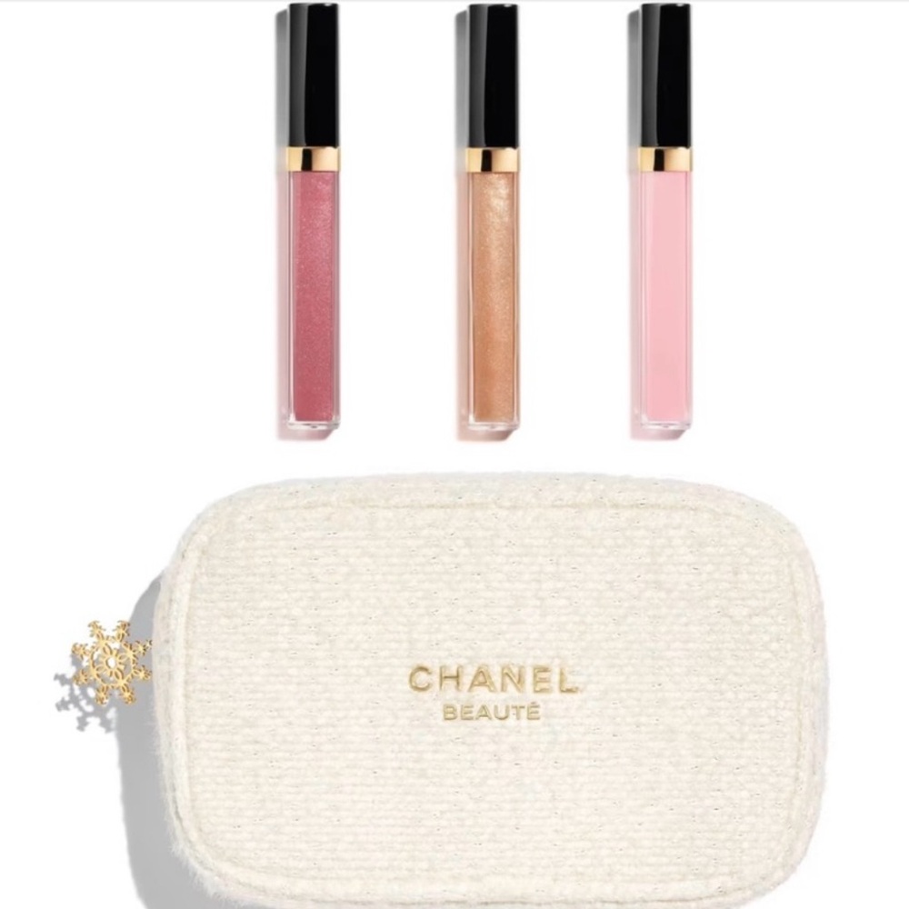 New in Box Chanel Holiday 2024 Lipgloss Trio set